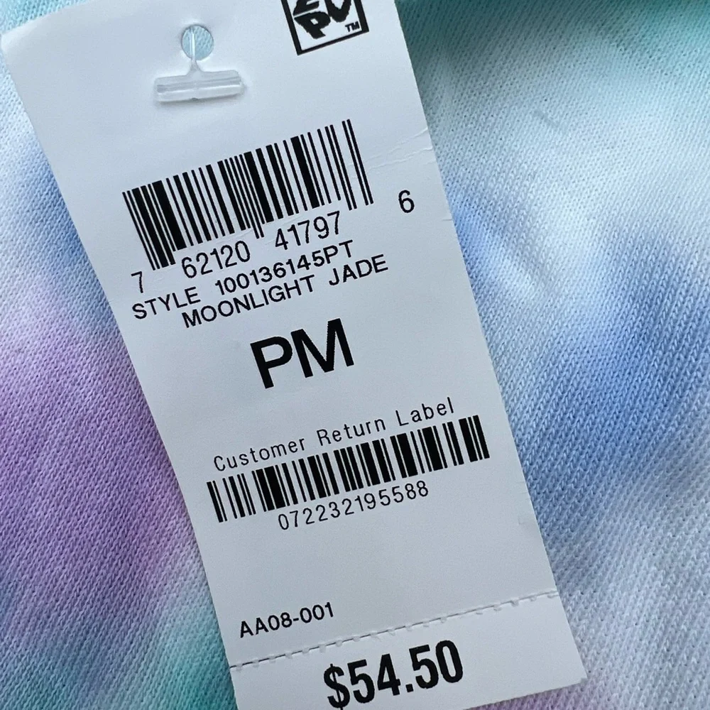 Style & Co PM Tie-Dye Tiered Dress M